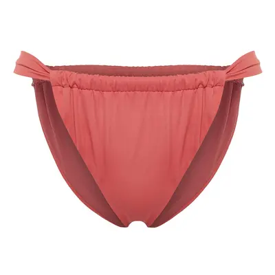 Trendyol Dusty Rose Tunnel High Leg Brazilian Bikini Bottom