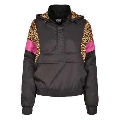 Dámská bunda AOP Mixed Pull Over Black/leo