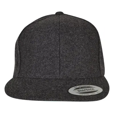 Melton Wool Snapback tmavě šedá