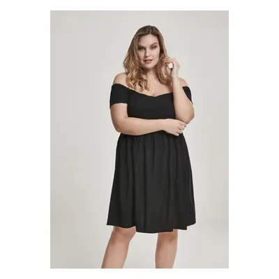 Dámské Smoked Off Shoulder Dress black