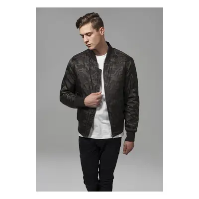 Bunda Tonal Camo Bomber Jacket tmavě olivová