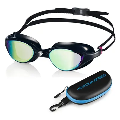 AQUA SPEED Unisex's Swimming Goggles Vortex Mirror&Case Pattern