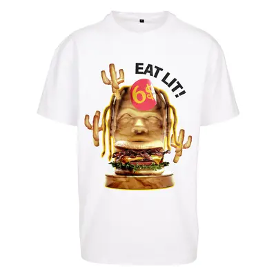 Eat Lit Oversize Tee bílé