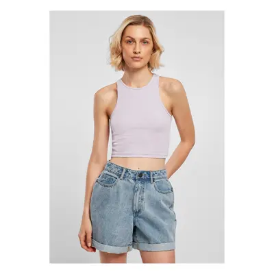 Ladies Cropped Rib Top lila