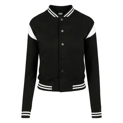 Dámská inset College Sweat Jacket blk/wht