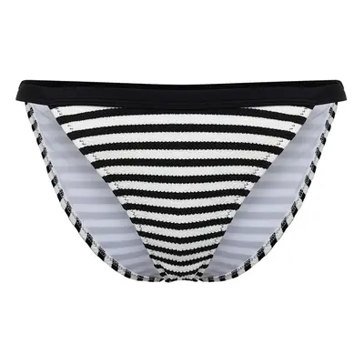 Trendyol Striped Textured Brazilian Bikini Bottom