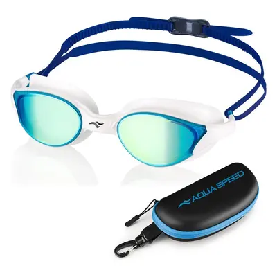 AQUA SPEED Unisex's Swimming Goggles Vortex Mirror&Case Pattern