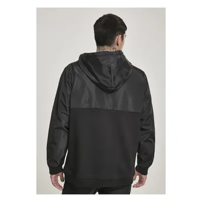 Military Half Zip Hoody černá