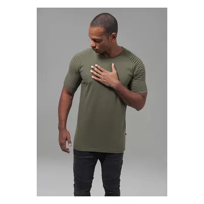 Pleat Raglan Tee olivový