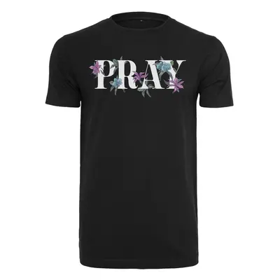 Černé tričko Flower Pray Tee