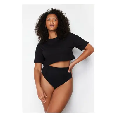 Trendyol Curve Black High Waist Briefs