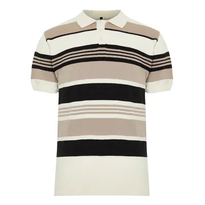 Trendyol Multi Color Regular Fit Striped Knitwear Polo Neck T-Shirt