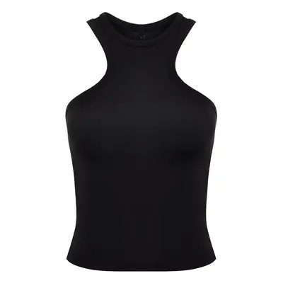 Trendyol Black Strap Flexible Fitted Knitted Undershirt