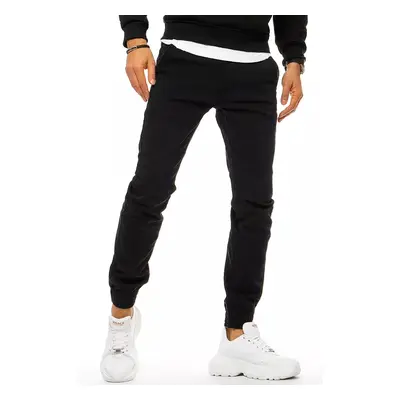 Men's denim joggers black Dstreet