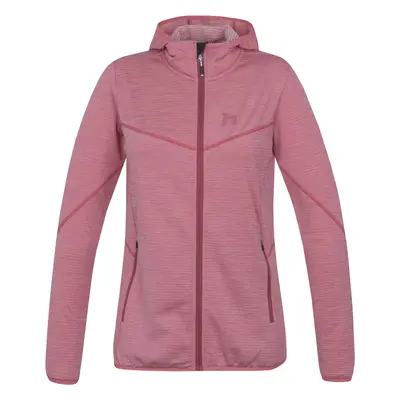 Dámská mikina s kapucí Hannah DAGNYS HOODY quartz pink mel