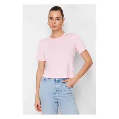 Trendyol Pink Crew Neck Knitwear T-Shirt