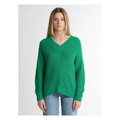 Big Star Woman's V-neck_sweater Sweater Wool-301