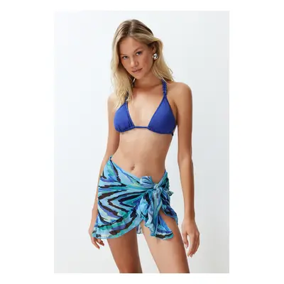 Trendyol Abstract Patterned Mini Woven Chiffon Beach Pareo