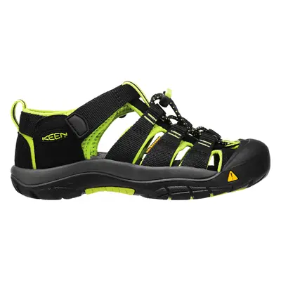 Dětské sandály Keen Newport H2 JR Black/Lime Green US