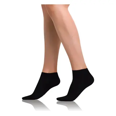 Černé dámské kotníkové ponožky Bellinda BAMBUS AIR LADIES IN-SHOE SOCKS