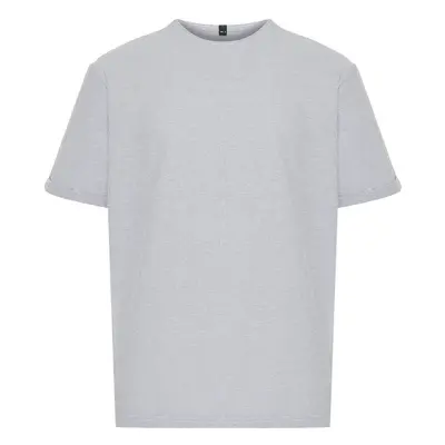 Trendyol Plus Size White Regular/Normal Cut Texture T-shirt