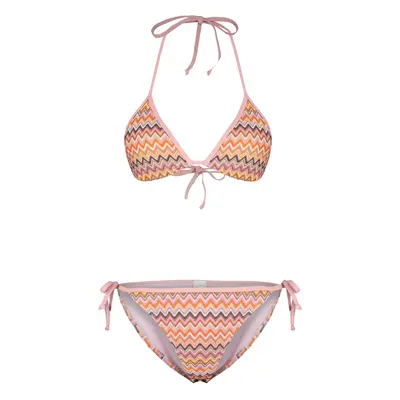 Trendyol geometrický vzorovaný trojúhelníkový úpletový pravidelný bikini set