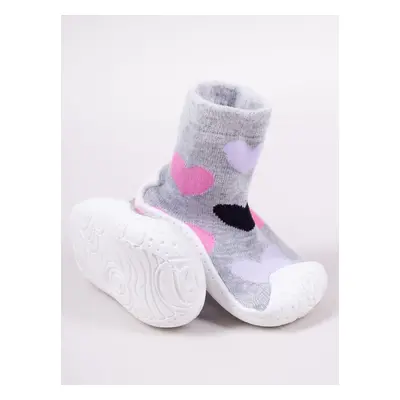 Yoclub Kids's Baby Girls' Anti-Skid Socks With Rubber Sole