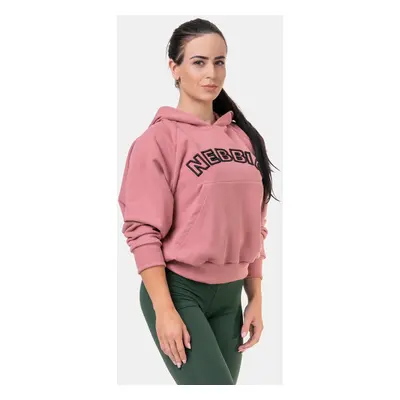 Dámská mikina Nebbia Hero Iconic Hero hoodie old rose