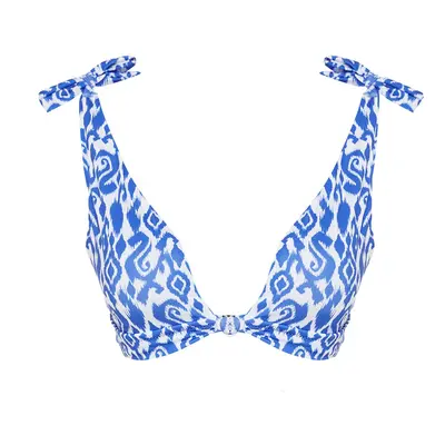 Trendyol Ethnic Patterned Bralette Knotted Bikini Top