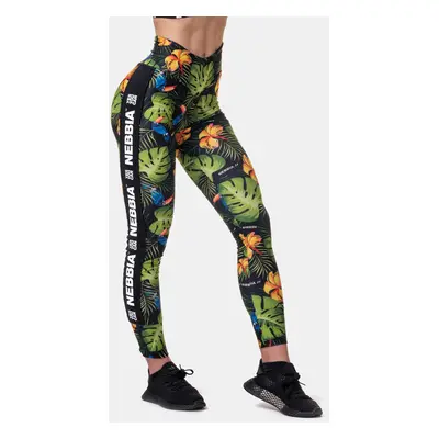 Dámské legíny Nebbia Ocean Selected High-waist performance leggings jungle green