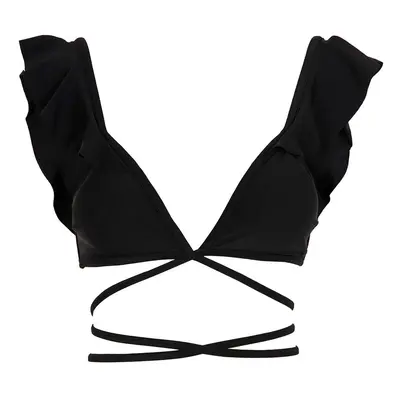 DEFACTO Trojúhelníkový bikini top detaily a zavazováním