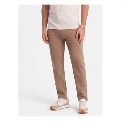 Ombre Men's sweatpants with unlined leg - brown