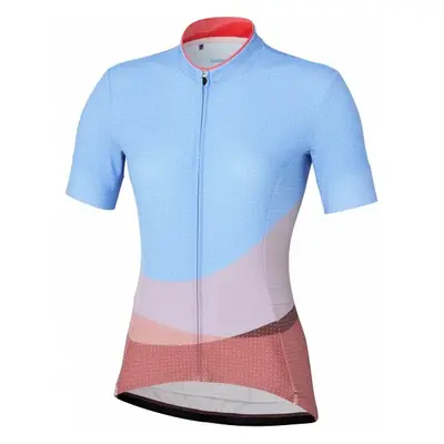 Dámský cyklistický dres Shimano Sumire Jersey Blue/Orange