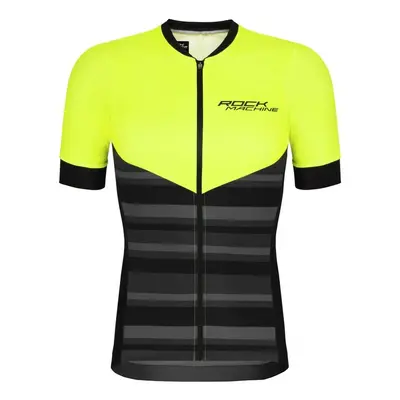 Pánský cyklistický dres Rock Machine MTB/XC černo/zelený