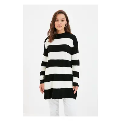 Trendyol Black Striped Knitwear Sweater