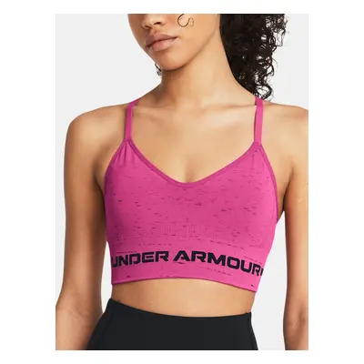 Under Armour Podprsenka UA Seamless Low Long Htr Bra-PNK - Dámské