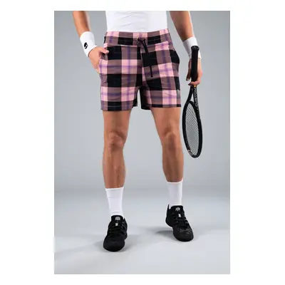 Pánské šortky Hydrogen Tartan Shorts Pink/Black