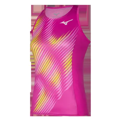 Dámské tílko Mizuno Printed Tank Fuchsia fedora