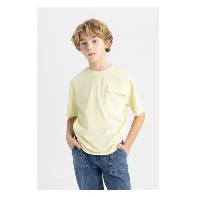 DEFACTO Boy Oversize Fit Crew Neck 3D Short Sleeve T-Shirt