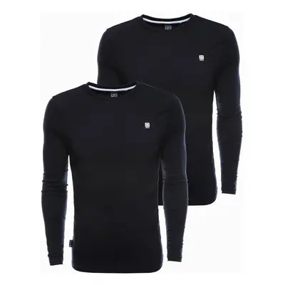 Ombre Clothing Men's plain longsleeve - mix