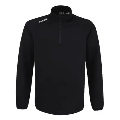 Pánská mikina CCM LOCKER ROOM FLEECE 1/4 ZIP black