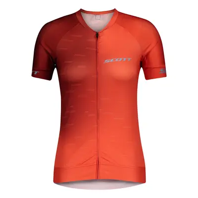 Dámský cyklistický dres Scott RC Pro S/Sl Flame Red/Glace Blue