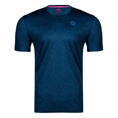 Pánské tričko BIDI BADU Falou Tech Tee Dark Blue, Petrol