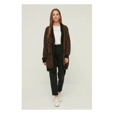 Trendyol Black V Neck Knitwear Cardigan