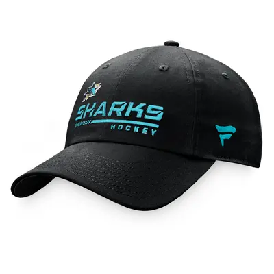 Pánská kšiltovka Fanatics Authentic Pro Locker Room Unstructured Adjustable Cap NHL San Jose Sha