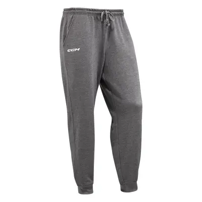 Pánské kalhoty CCM Team Fleece Cuffed Jogger Dark Grey