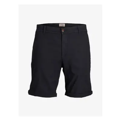 Tmavě modré pánské chino kraťasy Jack & Jones Marco - Pánské