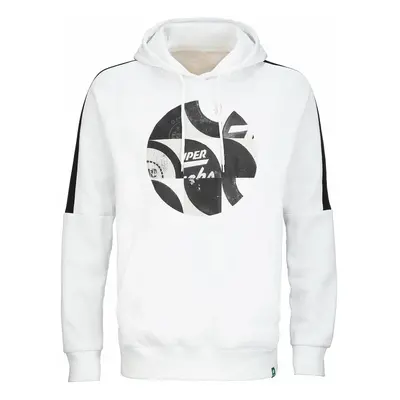 Pánská mikina CCM NOSTALGIA PUCKS PULLOVER HOODIE SR White