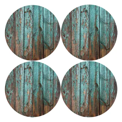 Bertoni Home Unisex's Round Table Pads Set Havana Brown/Green