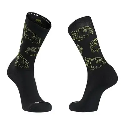 Cyklistické ponožky NorthWave Core Sock Black/Green